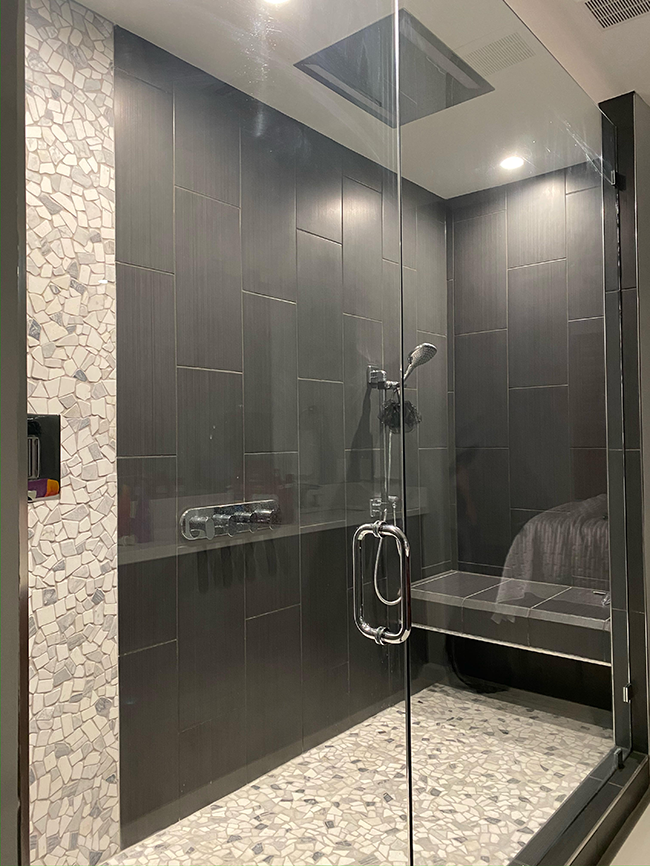shower install with glass 2
