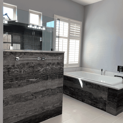 shower and tub after